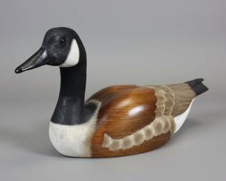 David G. Berau Carved Canada Goose Decoy