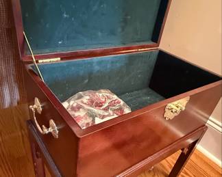 Asian Style Jewelry Chest on Stand