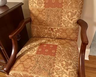 Chippendale Style Upholstered Armchair