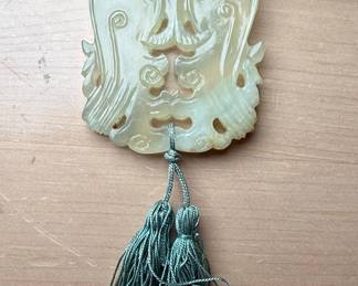 Chinese Style Celadon Nephrite Jade Pendant
