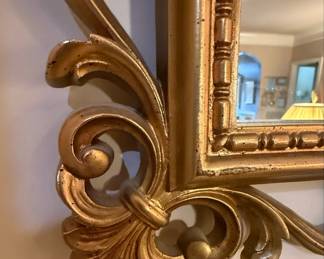 Hollywood Regency Style Wall Mirror