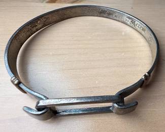 Richard Kalbe Sterling and 14kt Gold Trim Bracelet