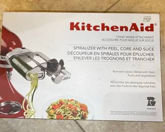 KitchenAid Professional 600 Series 6 Qt. Stand Mixer with Food Grinder and Spiralizer Attachments
