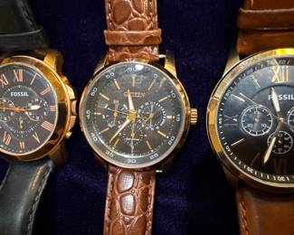 Fossil and Citizen Chronograph Watch Collection