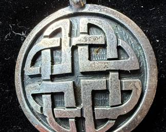 Mexican Sterling Silver Celtic Knot Pendant
