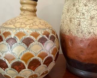 Decorative Ceramic Vessel Collection with Ginger Jar