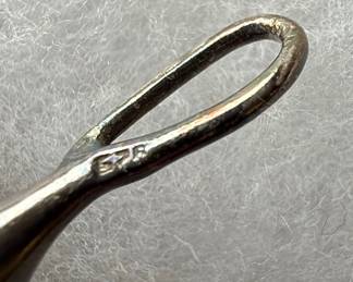 Sterling Silver Onyx Pendant with Italian Figaro Chain