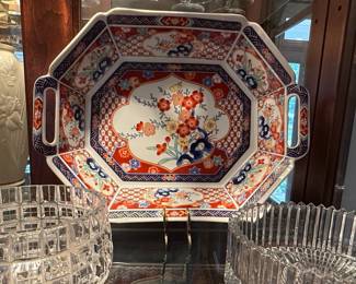 Imari Style Porcelain Serving Tray