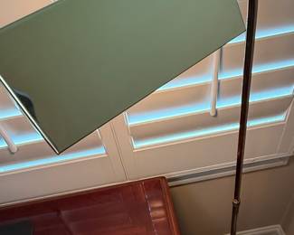 Mid-Century Modern Brass Pharmacy Style Floor Lamp