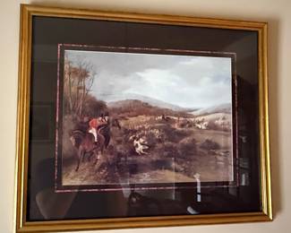 Fox Hunting Scene Prints, Decorative Arts, Inc. Style