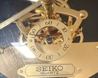 Seiko Skeleton Quartz Wall Clock QAX201G