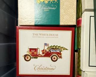 Collection of White House Historical Association Christmas Ornaments