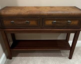 Travel Trunk Style Console Table