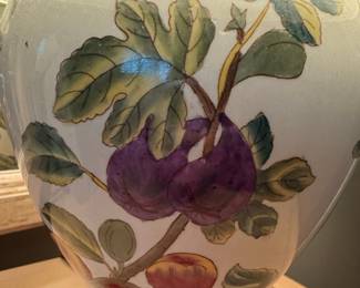 Chinoiserie Fruit Motif Ceramic Table Lamp Style