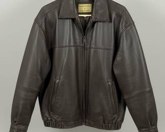 Boston Harbour Leather Bomber Jacket