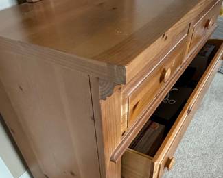 Broyhill Pine Dresser with Mirror