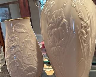 Lenox Masterpiece Collection Floral Relief Ceramic Vase