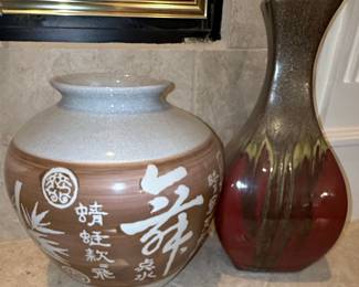 Asian Style Decorative Sake Bottles (Tokkuri)