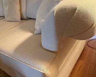 English Roll Arm Style Sofa and Loveseat Set