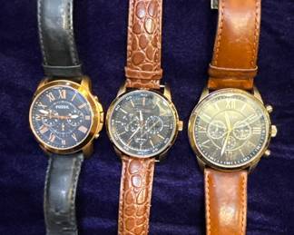 Fossil and Citizen Chronograph Watch Collection