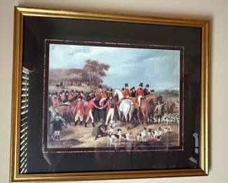Fox Hunting Scene Prints, Decorative Arts, Inc. Style