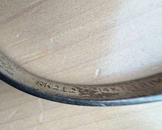 Richard Kalbe Sterling and 14kt Gold Trim Bracelet