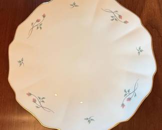Lenox Rose Manor Cake Plate