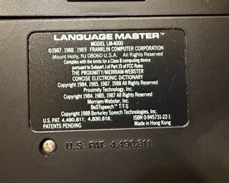 Franklin Language Master LM4000
