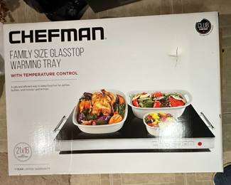 Chefman Family Size Glasstop Warming Tray