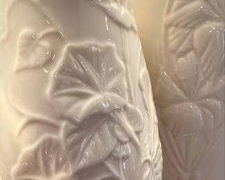 Lenox Masterpiece Collection Floral Relief Ceramic Vase