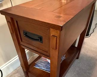 Mission Style Chairside End Table