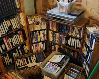 VHS, DVD, CD, PC disks