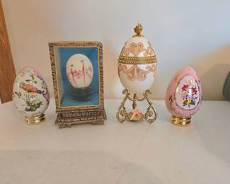 Franklin Mint eggs & others