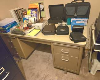 Old metal desk