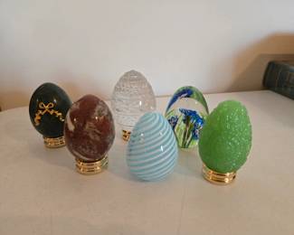 Franklin Mint eggs & others