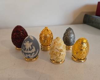 Franklin Mint eggs & others