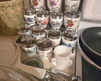 Vintage egg coddlers