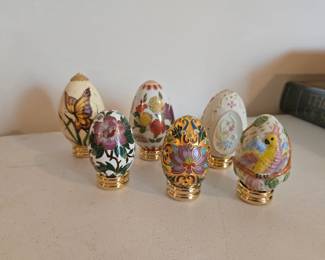 Franklin Mint eggs & others