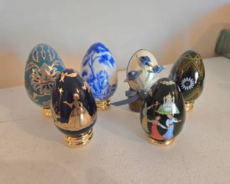 Franklin Mint eggs & others