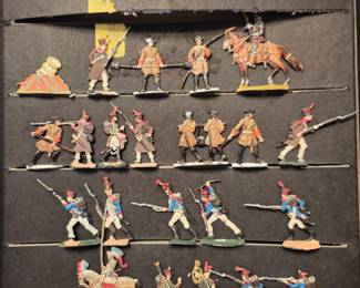 Vintage metal soldiers