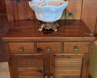 Gorgeous Milk Glass punch bowl with cups.