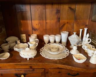 Milk glass.