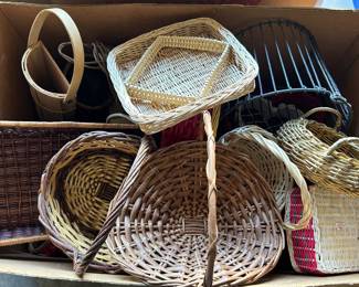Wicker baskets galore.