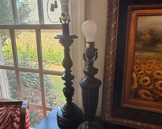 Pair of Traditional Table Lamp Bases