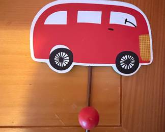 Children's Vehicle-Themed Wall Hooks