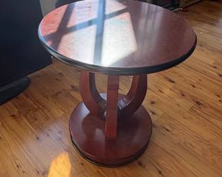 Art Deco Style Burl Wood Occasional Table