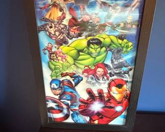 Marvel Avengers Lenticular Framed Wall Art
