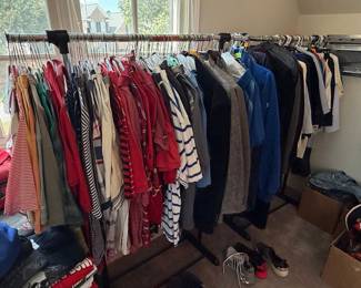 Estate Sale Clothing Rack Assortment