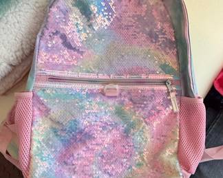 Pastel Ombre Flip Sequin Youth Backpack