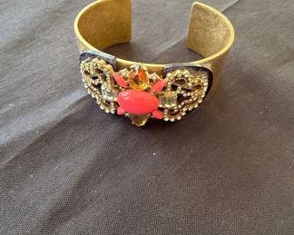 Vintage-Style Costume Statement Cuff Bracelet